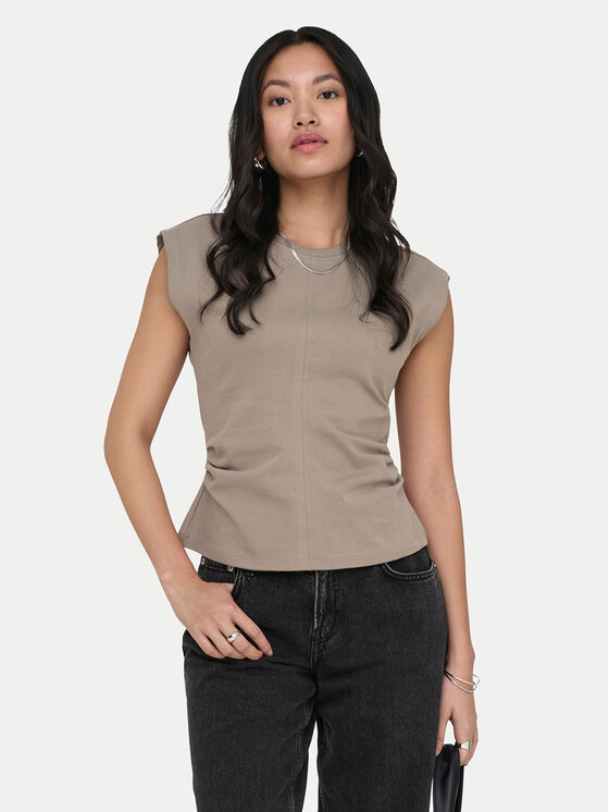 ONLY ONLY Camiseta Marie 15372452 Gris Regular Fit