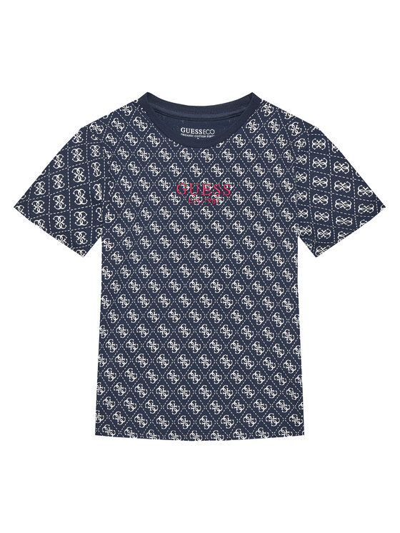 Guess Guess Футболка L5YI19 K8HM4 Cиній Regular Fit