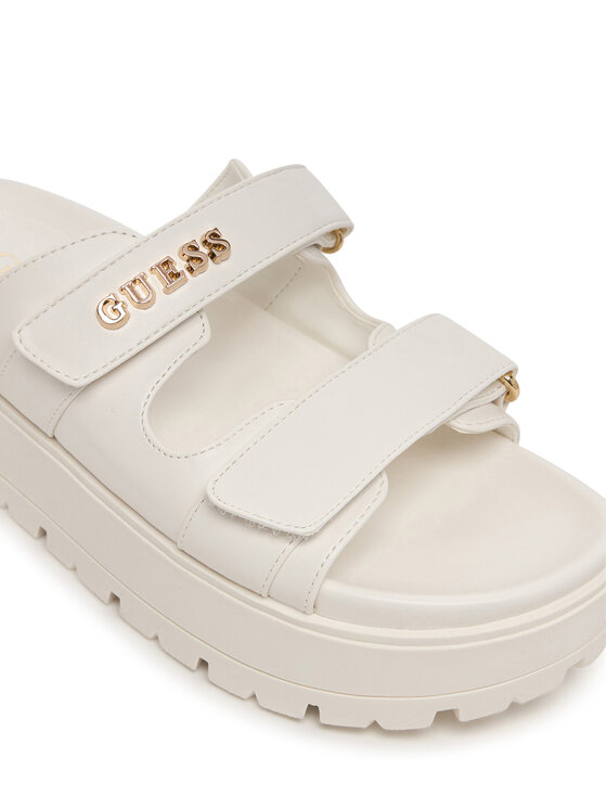 Guess Шльопанці Guess FLJFAX ELE03 Écru