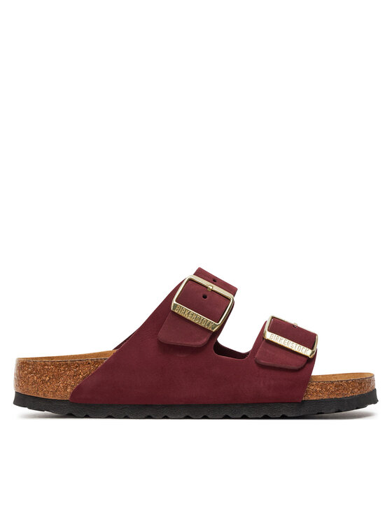 Birkenstock Klapki Birkenstock Arizona Sfb Lenb1028719 Bordowy