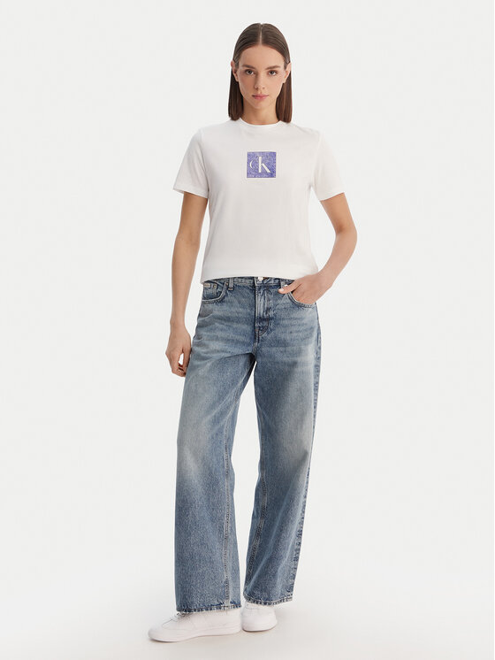 Calvin Klein Jeans Calvin Klein Jeans Camiseta LV047F819G Blanco Classic Fit