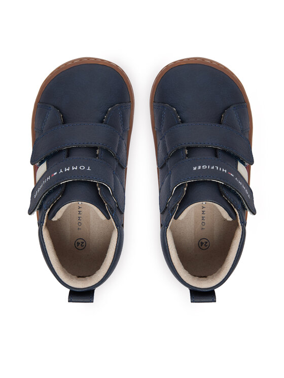 Tommy Hilfiger Zapatillas Tommy Hilfiger Mid Cut Velcro Sneaker T1XH-35222-1355800 Azul marino