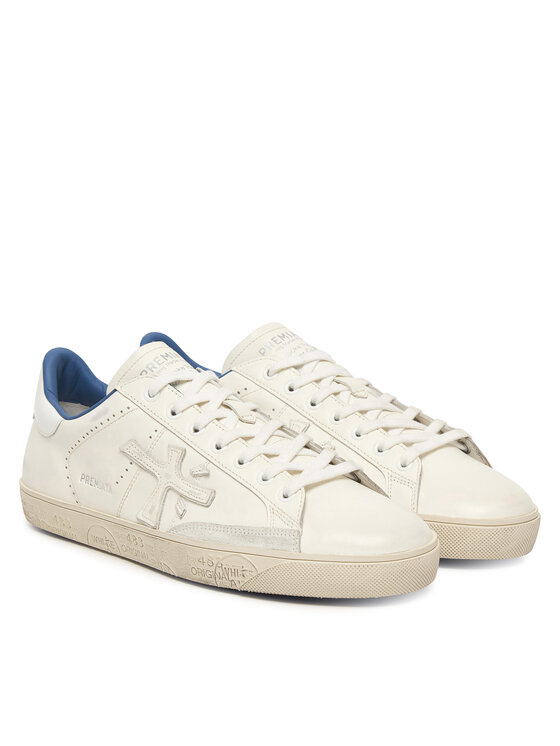 Premiata Sneakersy Premiata Steven Var 6652 Biela