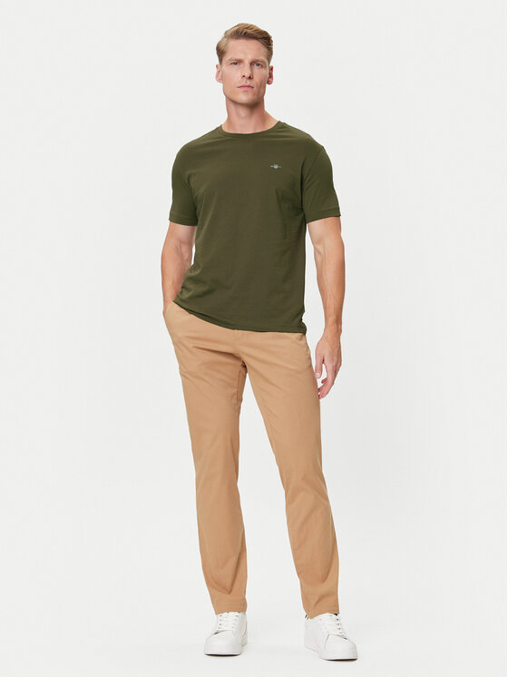 Gant Gant Camiseta Shield 2003184 Verde Regular Fit