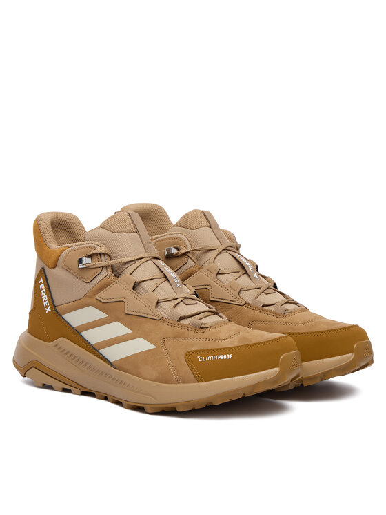 adidas Scarpe da trekking adidas Terrex Anylander Leather Mid Climaproof Hiking Shoes KH8876 Marrone chiaro