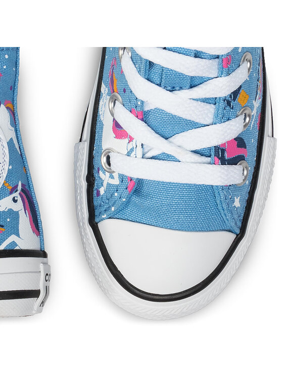 Converse Plátenky Converse Ctas Hi Light Blue 665472C Modrá