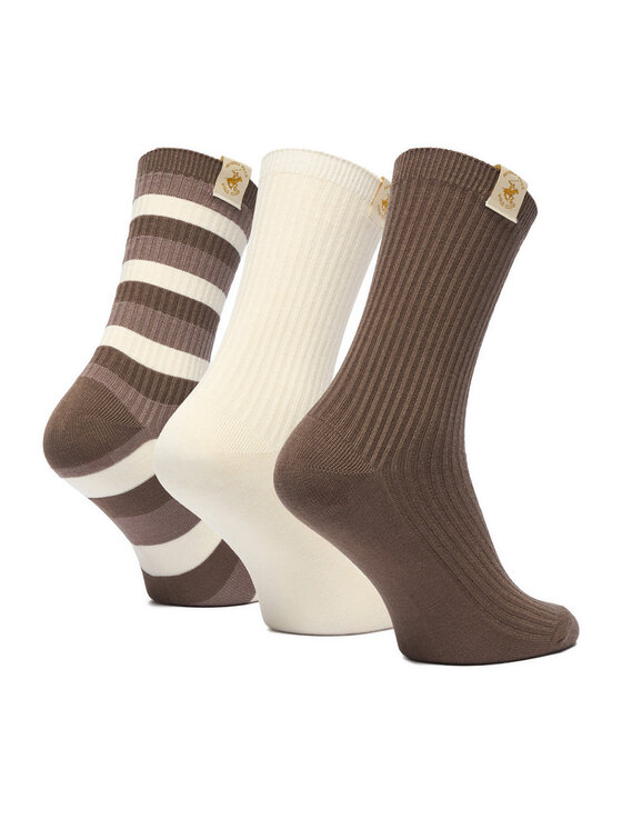 Beverly Hills Polo Club Duge čarape Beverly Hills Polo Club CEO_LA_BHPC_20260_W_AW25 (3-PACK) Smeđa