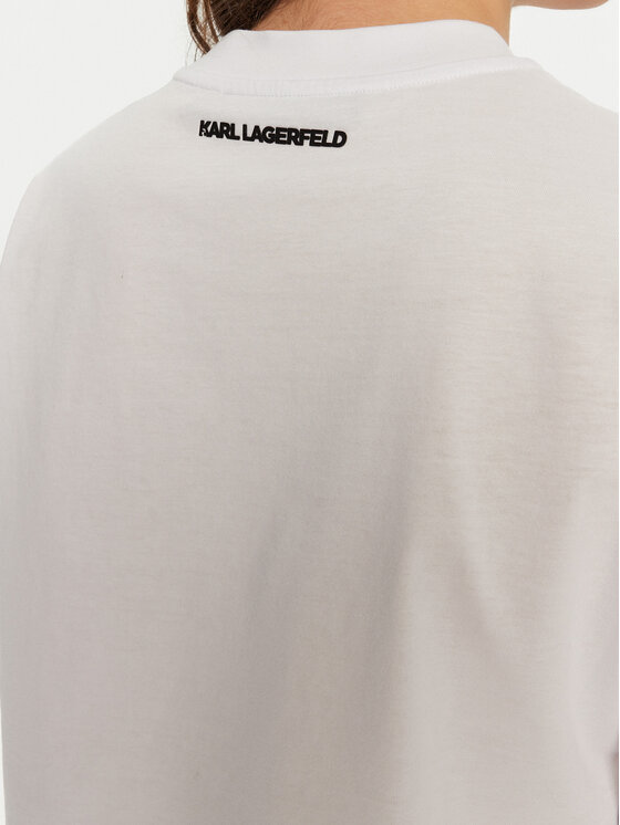 KARL LAGERFELD KARL LAGERFELD Póló A1W17074 Fehér Regular Fit