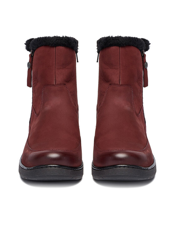 Go Soft Členková obuv Go Soft CEO-WI23-NUREN-01 Bordová