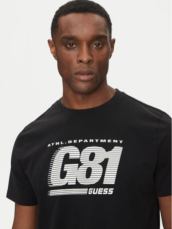 Guess Guess Футболка Z5GI06 I3Z14 Чорний Regular Fit