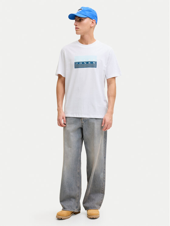 Jack & Jones Jack & Jones Majica Fusion 12289863 Bela Regular Fit