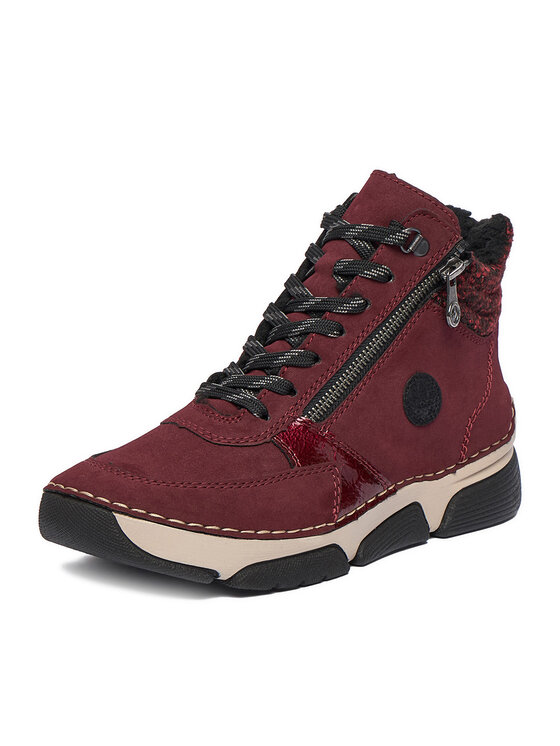 Rieker Зимни обувки Rieker 45960-35 Бордо