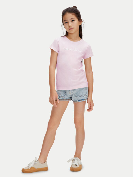 Calvin Klein Jeans Calvin Klein Jeans Camiseta LVCKSJA17G Rosa Regular Fit