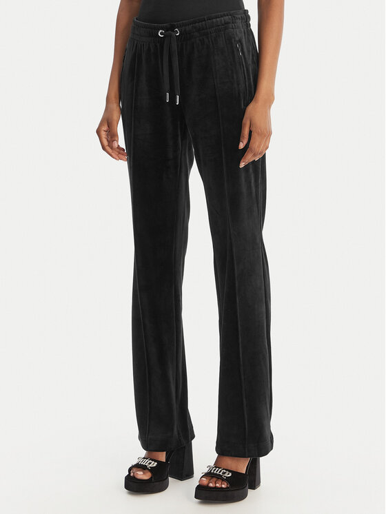 Juicy Couture Juicy Couture Спортивні штани Tina JCWBJ126327 Чорний Straight Leg