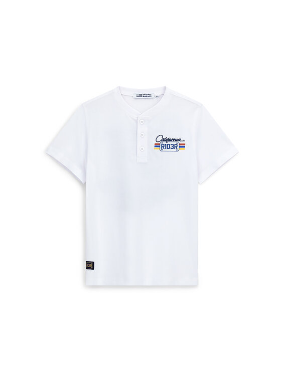 Original Marines Original Marines T-shirt DFP4198YM Bijela Regular Fit