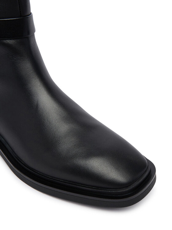 Calvin Klein Stiefel Calvin Klein Square High Boot Lth Mg Hdw HW0HW03187 Schwarz