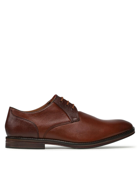 Clarks Polobotky Clarks CitiStrideLace 261533717 Hnědá