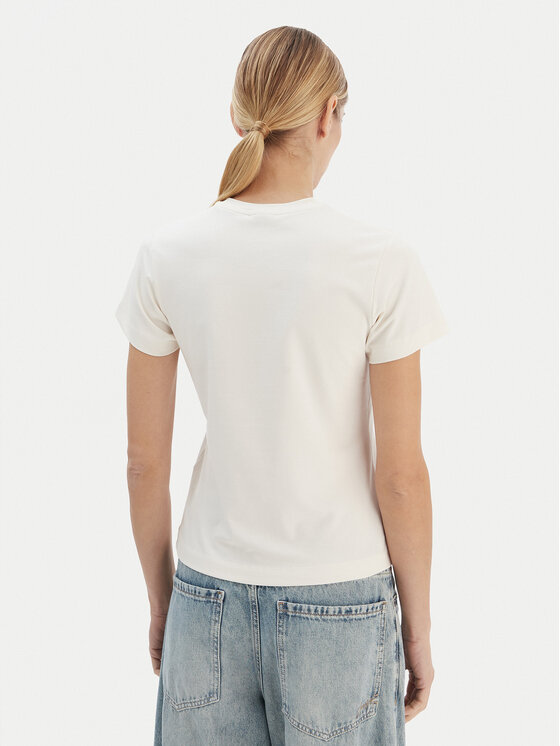 Guess Guess T-shirt V4YI21 KCDH1 Écru Regular Fit