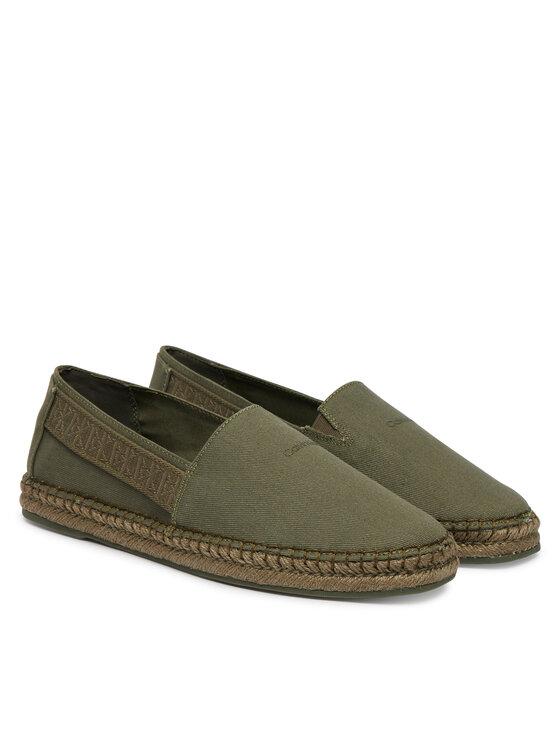 Calvin Klein Espadrillas Calvin Klein Espadrille Webbing Cv HM0HM02075 Verde