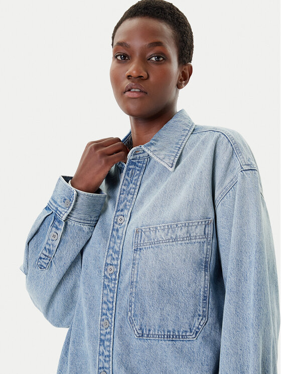 G-STAR G-Star Raw Τζιν πουκάμισο D27695-D788 Μπλε Oversize