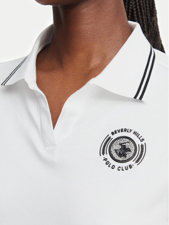 Beverly Hills Polo Club Beverly Hills Polo Club Polo L2605-HR Blanco Regular Fit