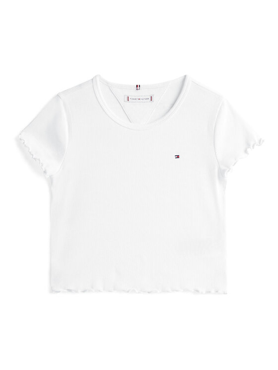Tommy Hilfiger Tommy Hilfiger Marškinėliai Essential KG0KG08590 Balta Regular Fit