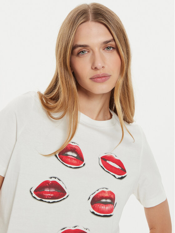 Vero Moda Vero Moda T-shirt Elena 10326789 Bianco Boxy Fit