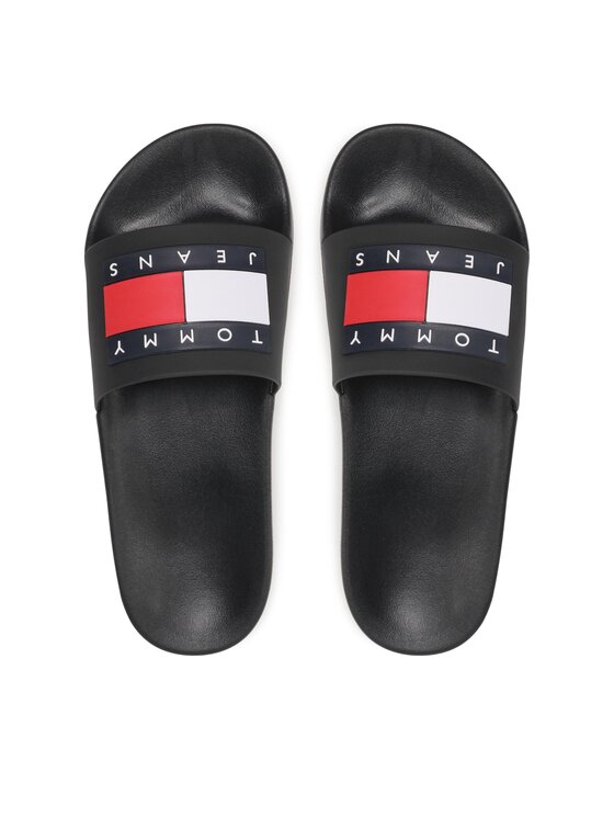 Tommy Jeans Чехли Tommy Jeans Pool Slide Ess EM0EM01191 Черен