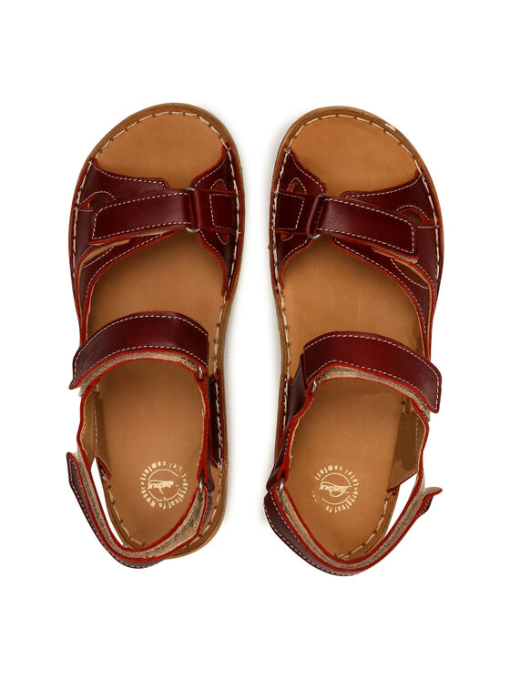 Łukbut Sandali Łukbut 637-008 Bordo rdeča