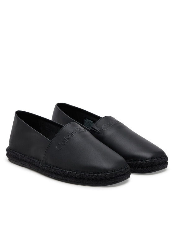 Calvin Klein Еспадрили Calvin Klein Espadrille Lth HM0HM01882 Черен