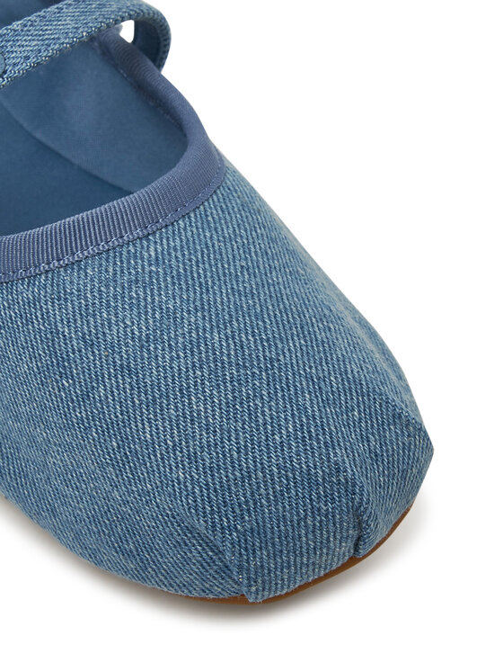 Tommy Jeans Балеринки Tommy Jeans Ballerina Denim EN0EN02782 Син