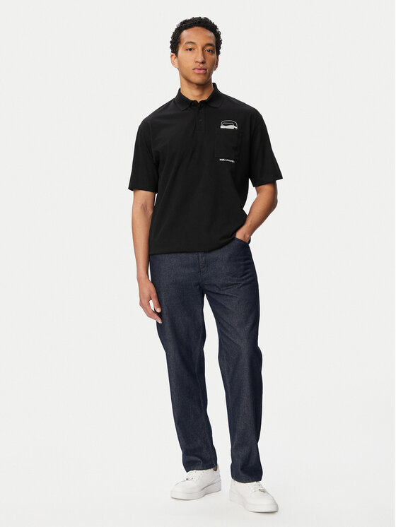 KARL LAGERFELD KARL LAGERFELD Polo 745127 561225 Negro Regular Fit