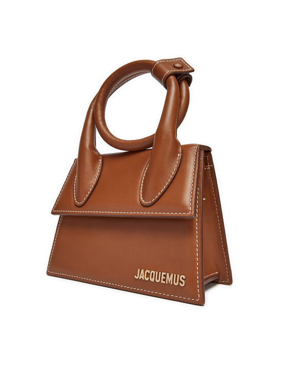 JACQUEMUS Ročna torba JACQUEMUS Le Chiquito Noeud 213BA005-3072 Rjava