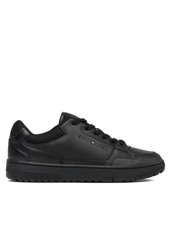 Tommy Hilfiger Sportcipők Tommy Hilfiger Th Basket Core Leather Ess FM0FM05040 Fekete