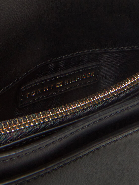 Tommy Hilfiger Ročna torba Tommy Hilfiger Heritage Saddle Bag AW0AW17164 Črna