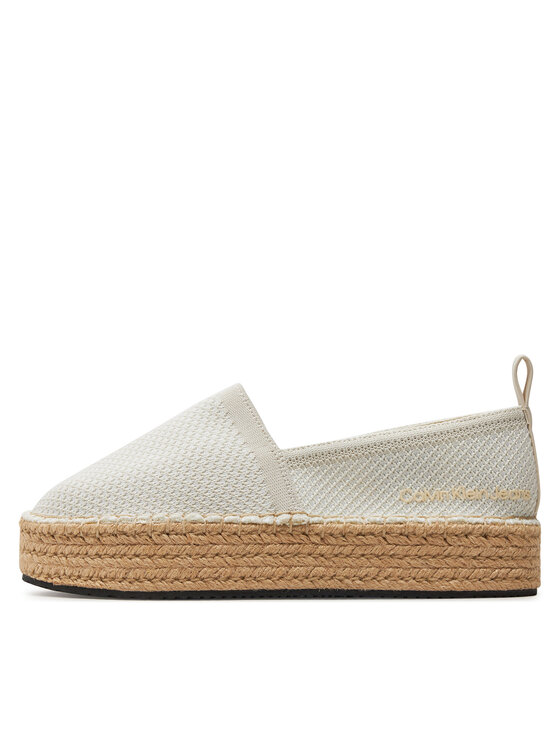 Calvin Klein Jeans Еспадрили Calvin Klein Jeans Platform Espadrille Uc YW0YW01377 Екрю