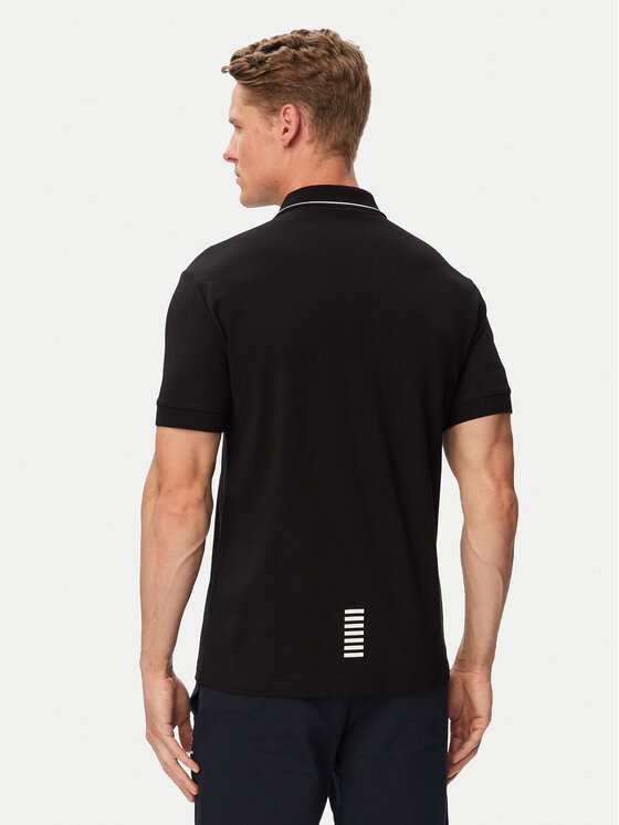 EA7 Emporio Armani EA7 Emporio Armani Поло 8NPF16 PJVUZ 1200 Чорний Slim Fit