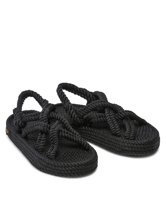 Bohonomad Espadrilles Bohonomad Bodrum Platform BOD.0020.PRS Fekete