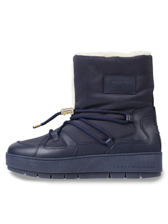 Tommy Hilfiger Śniegowce Tommy Hilfiger Tommy Essential Snowboot FW0FW07504 Niebieski