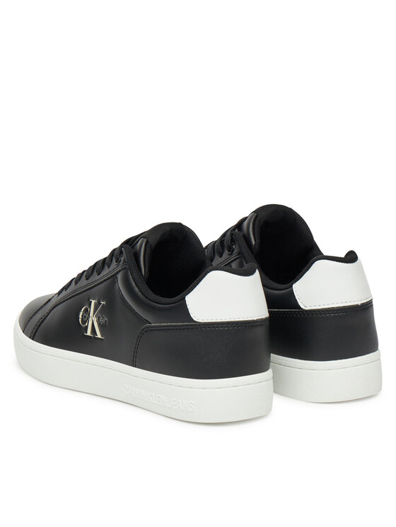 Calvin Klein Jeans Laisvalaikio batai Calvin Klein Jeans Classic Cupsole Mono Lth Wn YW0YW01902 Juoda
