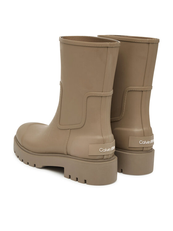 Calvin Klein Jeans Gumene čizme Calvin Klein Jeans Mid Rainboot Rubber YW0YW02004 Smeđa
