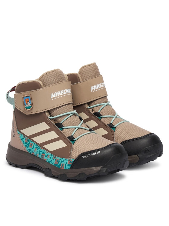 adidas Bakancs adidas Minecraft Terrex Snow Cf Climawarm Winter Shoes Kids KJ6490 Sötét bézs