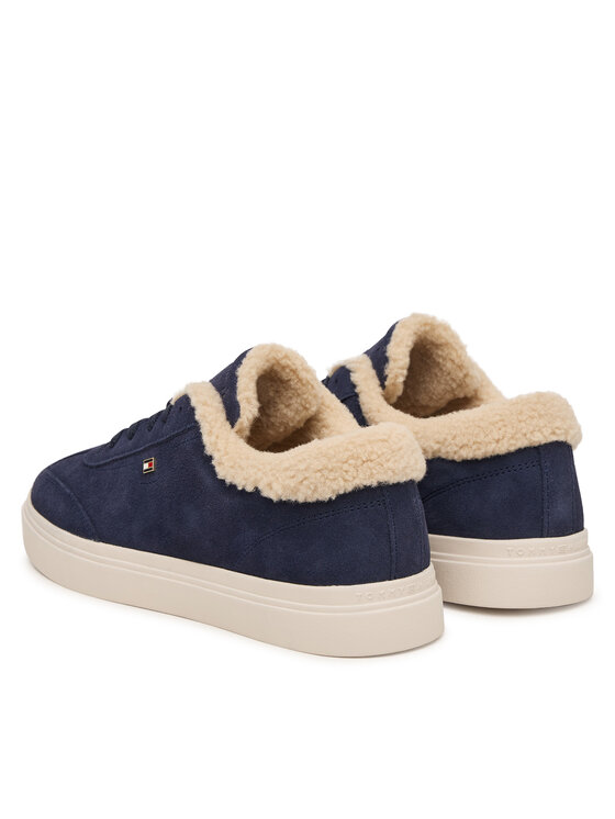 Tommy Hilfiger Laisvalaikio batai Tommy Hilfiger Th Chic Cupsole Wl FW0FW09597 Tamsiai mėlyna