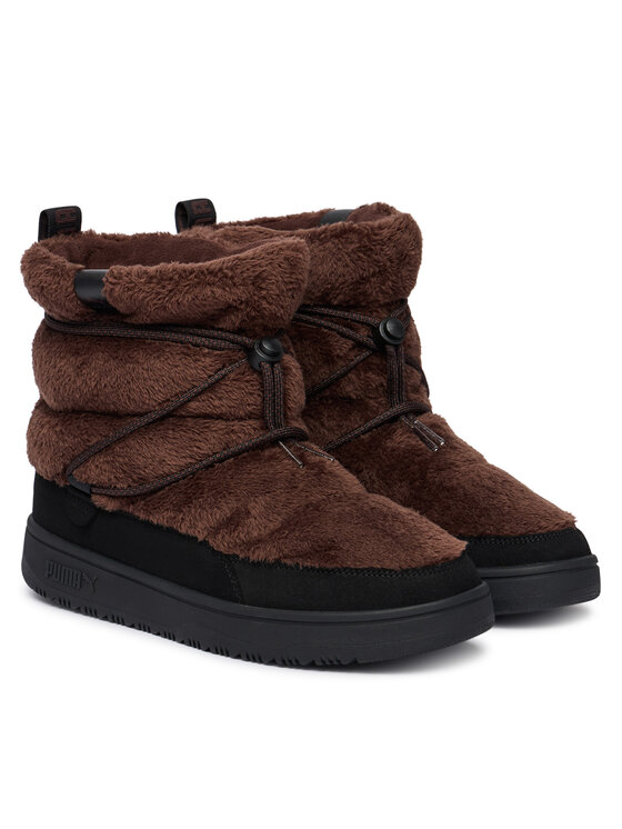 Puma Μπότες Χιονιού Puma Snowbae Suede Wns 402175 Σκούρο καφέ