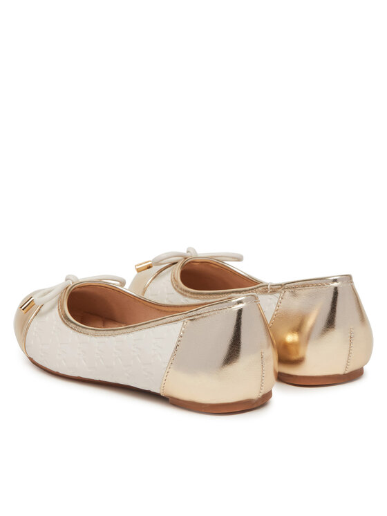 MICHAEL Michael Kors Балетки MICHAEL Michael Kors Kenya Bow MK01365256 Écru