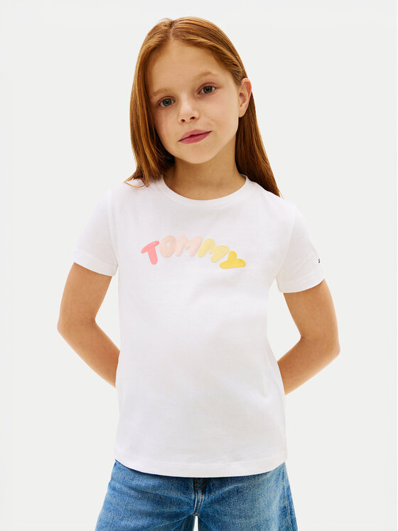 Tommy Hilfiger Tommy Hilfiger Camiseta KG0KG09246 Blanco Regular Fit