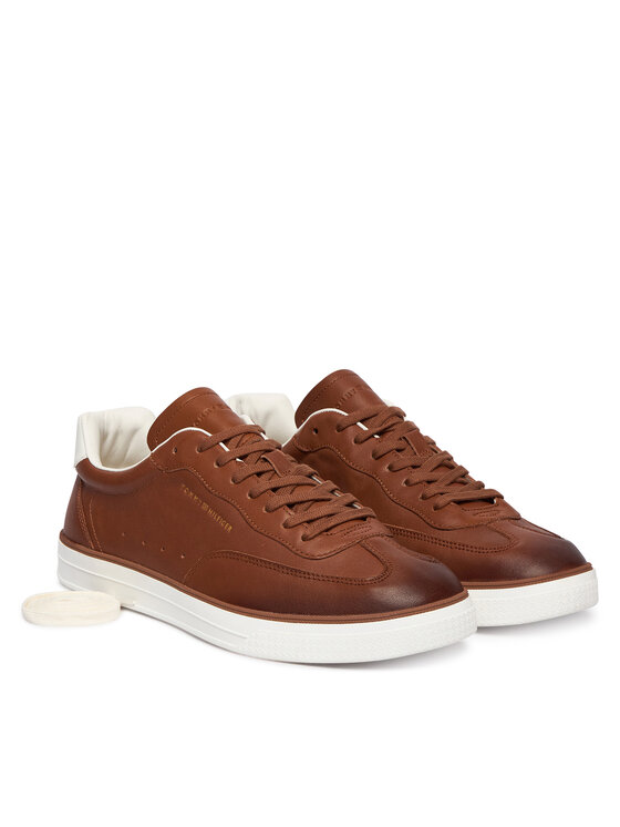 Tommy Hilfiger Сникърси Tommy Hilfiger Th Lo Lux 1A2 Cognac FM0FM05870 Кафяв