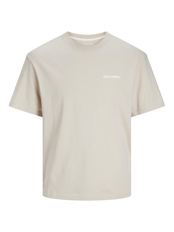 Jack & Jones Jack & Jones Camiseta Legacy 12256589 Beis Relaxed Fit
