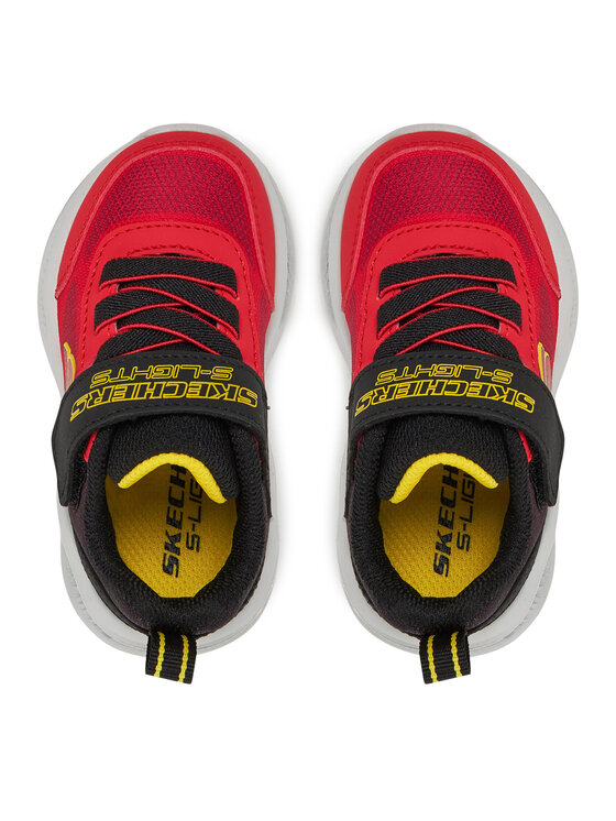 Skechers Sneakersy Skechers S-Lights Meteor-Lights - Krendox 401495N/RDBK Červená