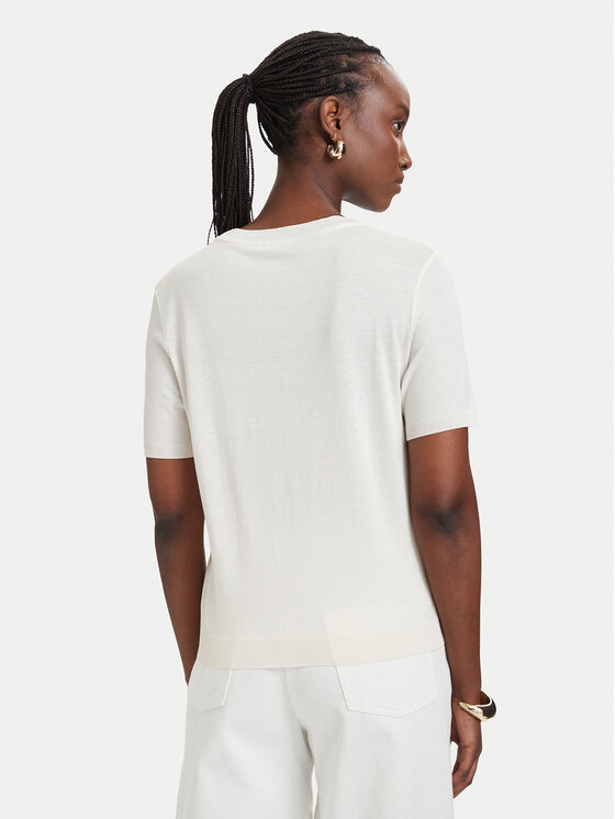 Patrizia Pepe Patrizia Pepe Camiseta 2M4542/J419-W417 Crema Regular Fit